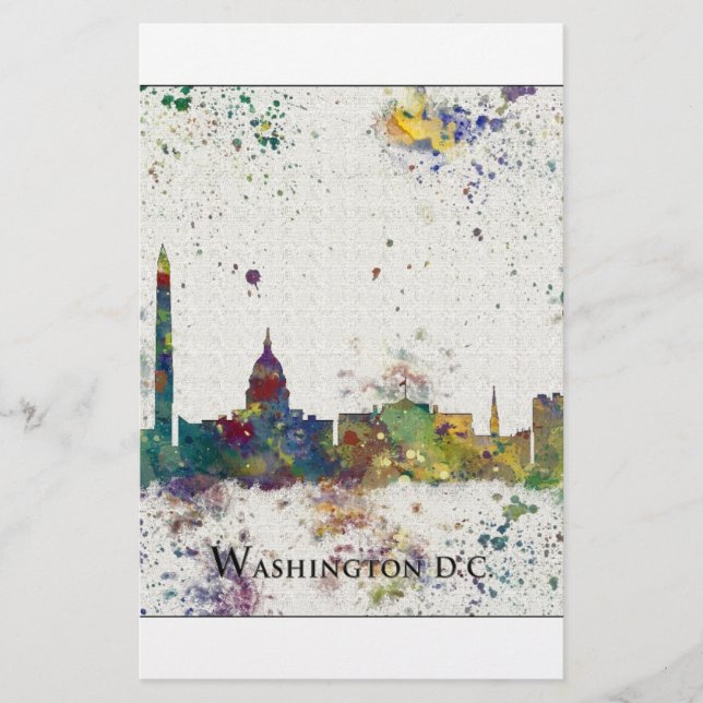 WASHINGTON DC skyline, Washington DC Print (Devant)