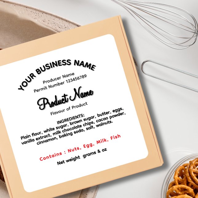 WASHINGTON - ÉTIQUETTE des lois sur l'alimentation (Créateur téléchargé)