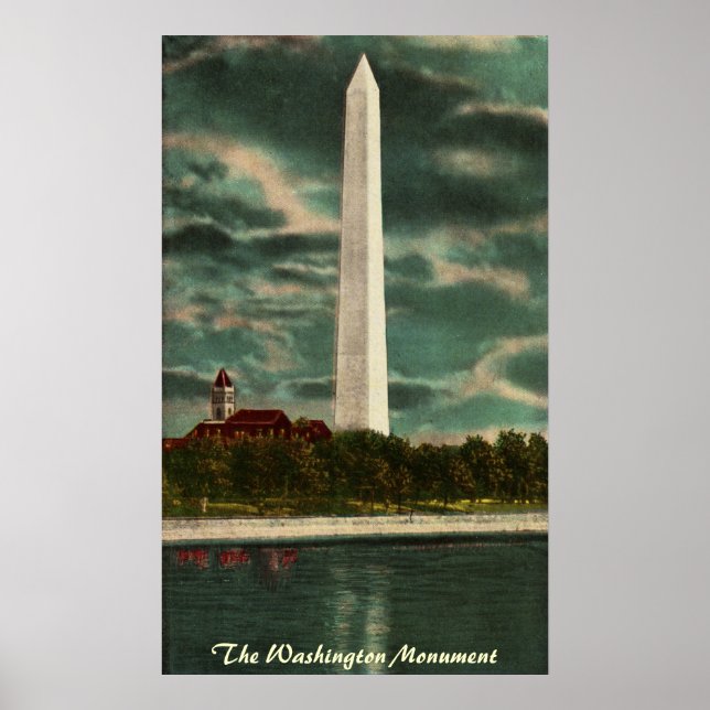 Washington Monument by Night Poster (Devant)