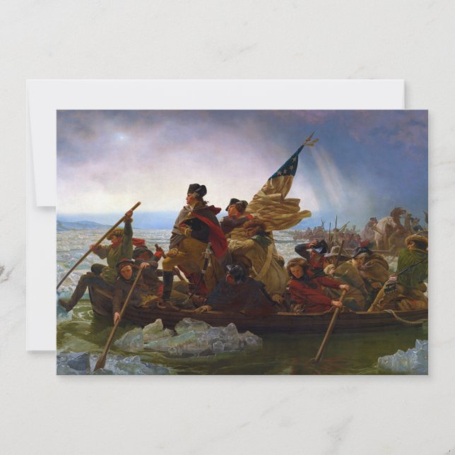 Washington Traverser le Delaware par Emanuel Leutz (Devant)