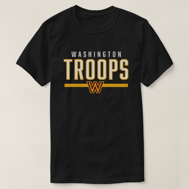 Washington Troops D.C. Football T-Shirt (Design devant)