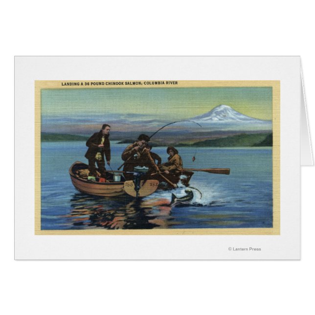 Washington - Vue des pêcheurs qui attrapent un Sau (Devant horizontal)