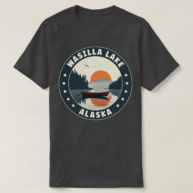 Wasilla Lake Alaska Sunset TShirt (Design devant)