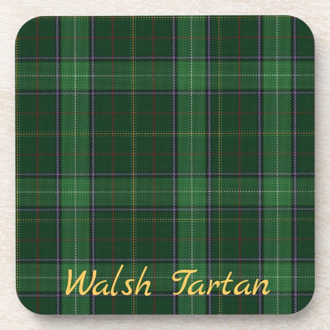 Waslsh Tartan Dessous de verre Mariage jeu cadeau  (Devant)