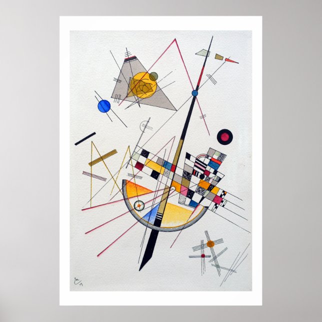 Wassily Kandinsky Delicate Tension Poster (Devant)