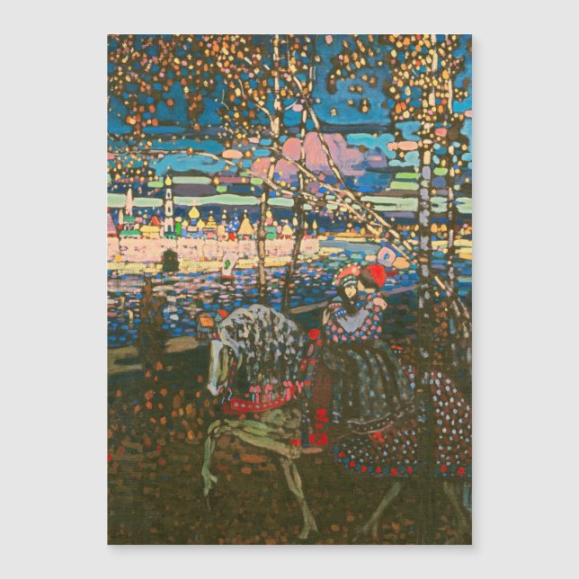 Wassily Kandinsky Le Couple à Cheval Art Russe (Devant)