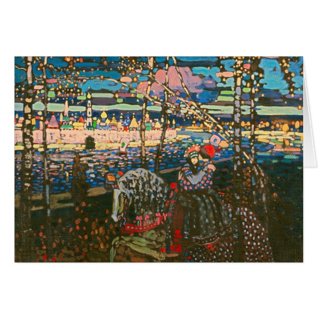 Wassily Kandinsky Le Couple à Cheval Art Russe (Devant horizontal)