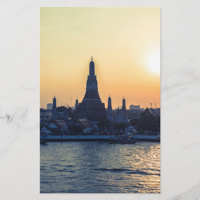 Wat Arun temple Silhouette Thaïlande Bangkok at su (Devant)