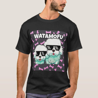 WATAMOFU Pop‑Art Bichon Frise T-Shirt