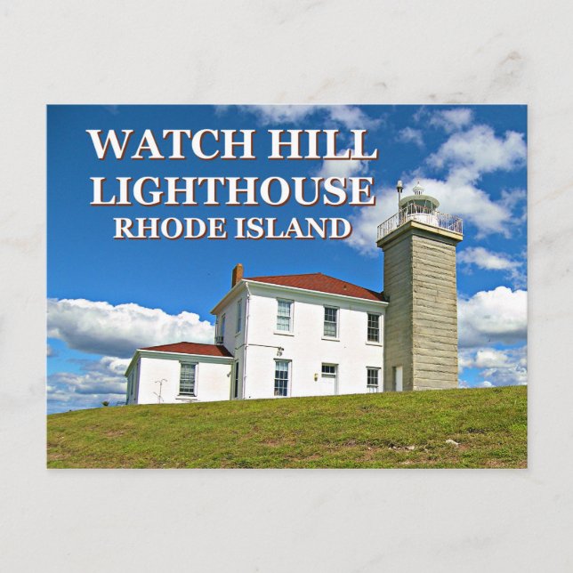 Watch Hill Lighthouse, Rhode Island Carte postale (Devant)