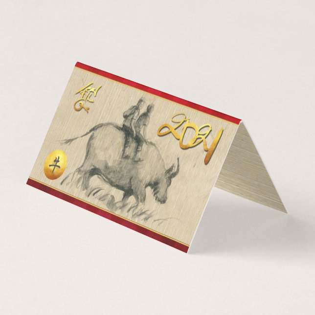 Water Buffalo Children Chinese Ox Année 2021 pack  (Front)