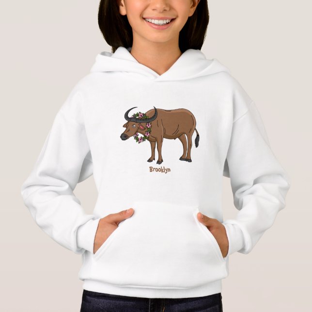 Water buffalo with flowers (Devant)