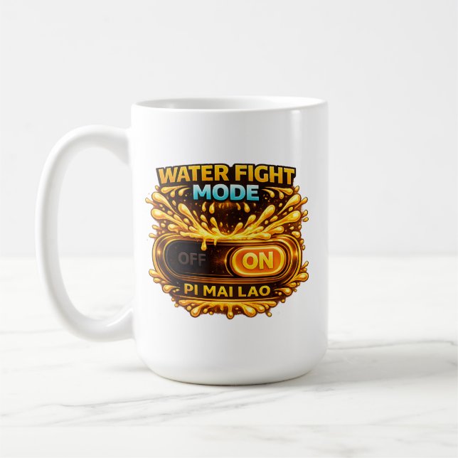Water Fight Mode ON (Gaming Style) Mug (Gauche)