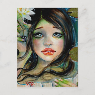 Waterbabe et carte postale perle noire