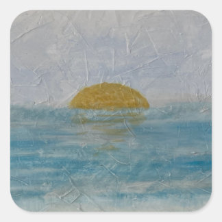 Watercolor Beach Sunny Day Ocean Sticker