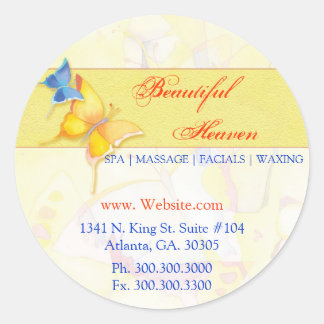 Watercolor Butterfly Business Étiquette de adresse