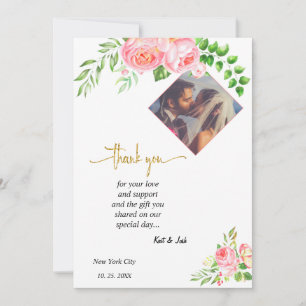 Watercolor Butterfly Spring Wedding Carte de remer