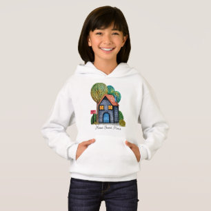 Watercolor cute Home Sweet Home Art
