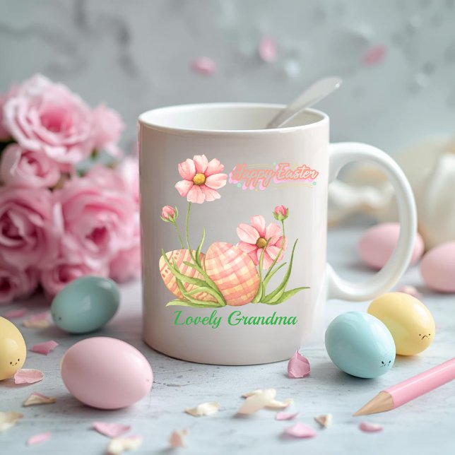 Watercolor Easter Egg Personalized Mug (Créateur téléchargé)