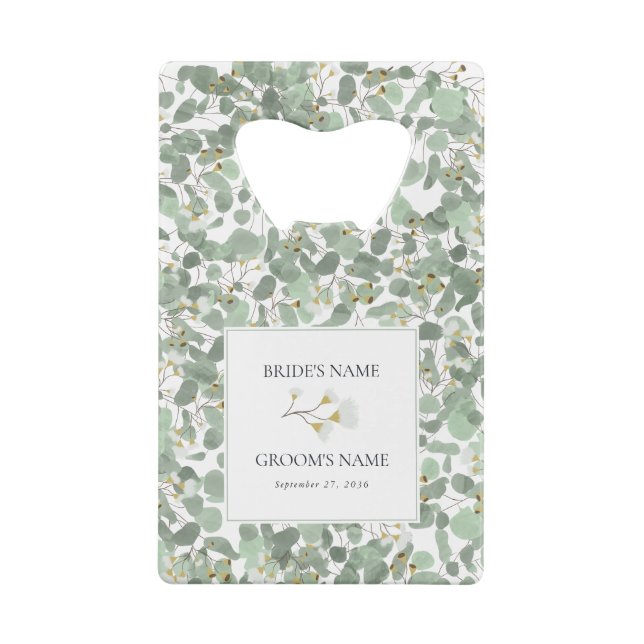 Watercolor Eucalyptus Greenery Blossoms Wedding (Dos)