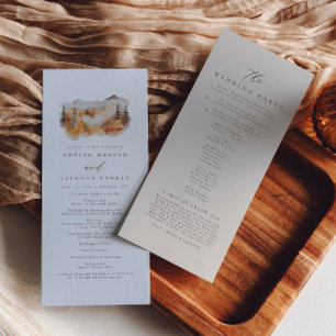 Watercolor Fall Mountain Ordre des événements Prog