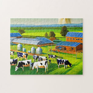 Watercolor Farm Photo Puzzles Internet Jigsaw Puz