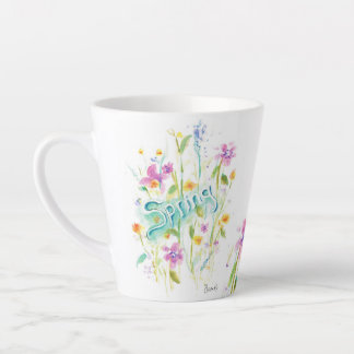 Watercolor Flower Coffee tea China Mug Cup