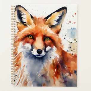 Watercolor Fox Portrait