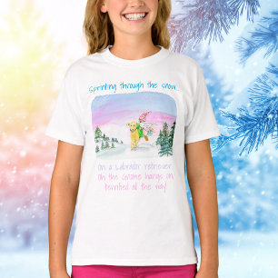 Watercolor Funny Labrador Et T-shirt Gnome Xmas