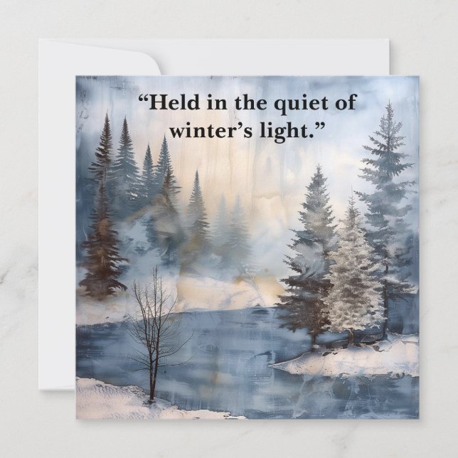 Watercolor Memorial Sympathy Card (Devant)