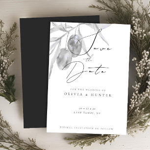 Watercolor Olive Branch Wedding Enregistrer la car