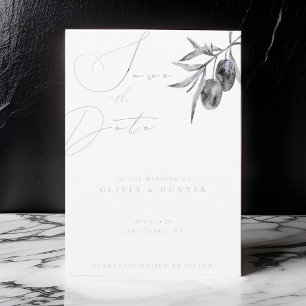 Watercolor Olive Branch Wedding Enregistrer la car