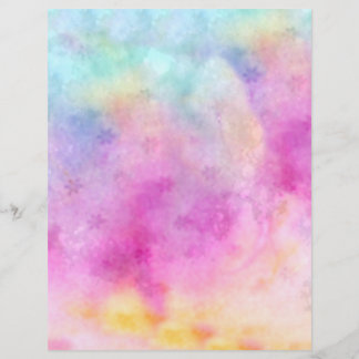 Watercolor painted rice paper