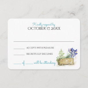 Watercolor Pays Vintage Mariage Réponse