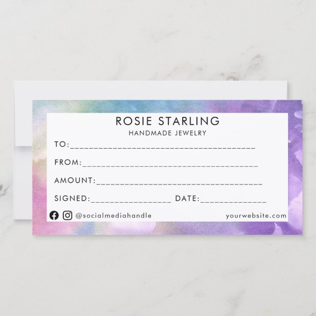 Watercolor - pièce de carrosserie de coeur pour af (Dos)