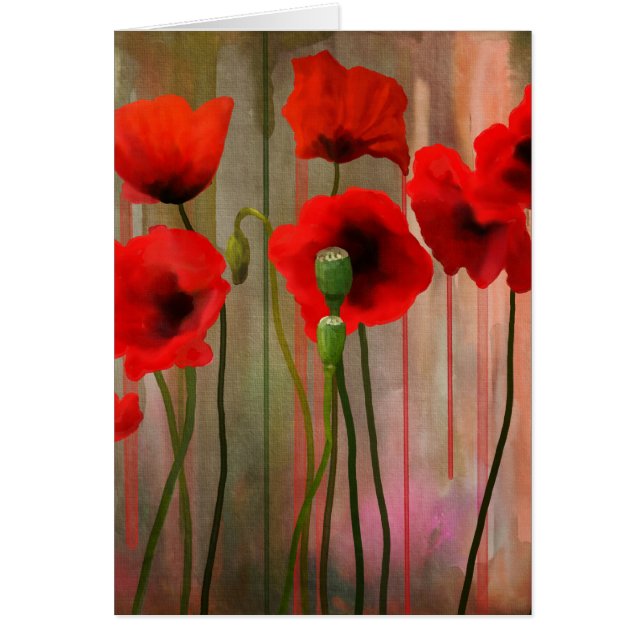 Watercolor Poppies (Devant)