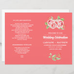 Watercolor Romantic Roses Folded Wedding Programs<br><div class="desc">Coral Pink Romantic Rose Watercolor Painting design Personalized Folded Wedding Program. Matching Wedding Invitations,  Bridal Shower Invitations,  Save the Date Cards,  Wedding Postage Stamps,  Thank You Cards,  Wedding Favors and Gifts available in the Floral Design Category of our Store.</div>