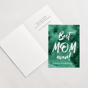 watercolor splash meilleure maman jamais la carte 