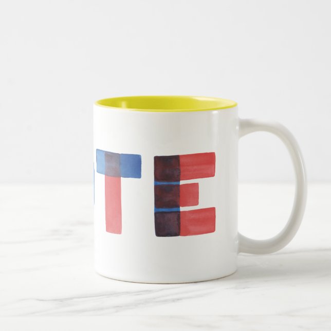 Watercolor VOTE Coffee Mug (Droit)