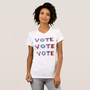 Watercolor VOTE VOTE VOTE VOTE T-shirt féminin