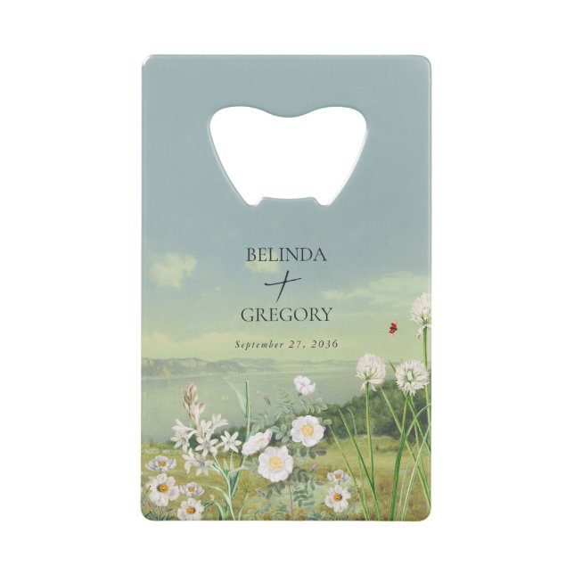 Watercolor Wildflower Mountain Landscape Wedding (Devant)