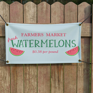 Watermelon à vendre bannière commerciale publicité