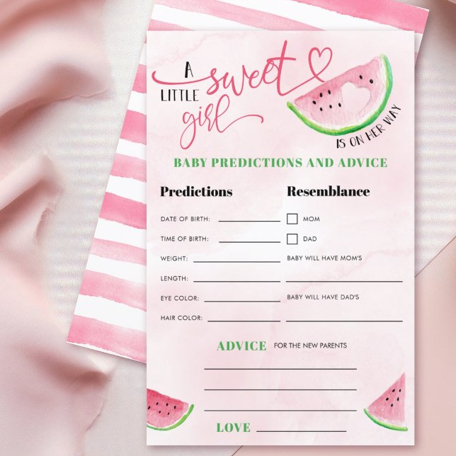 Watermelon Aquarelle Bébé Prédictions Conseils (Créateur téléchargé)