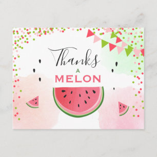 Watermelon Carte de remerciements Merci un anniver