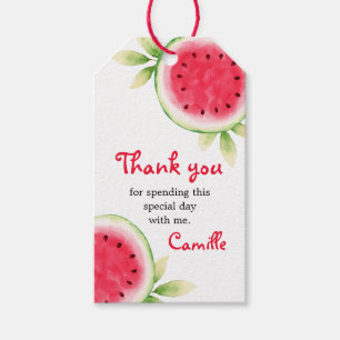 Watermelon Girl Birthday Favoriser les étiquettes