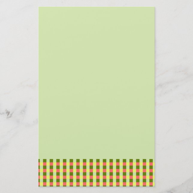Watermelon Green Check papeterie (Devant)