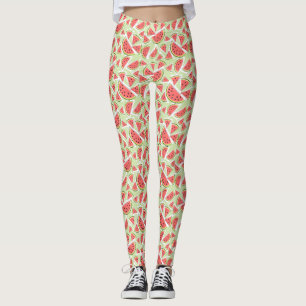 Watermelon Green Multi leggings