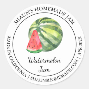 Watermelon Jam étiquette moderne