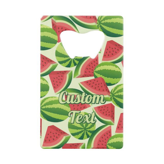 Watermelon Motif Carte de crédit Bottle Opener (Devant)
