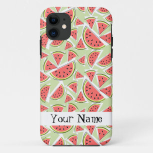 Watermelon 'Nom' Multi-green coque iphone